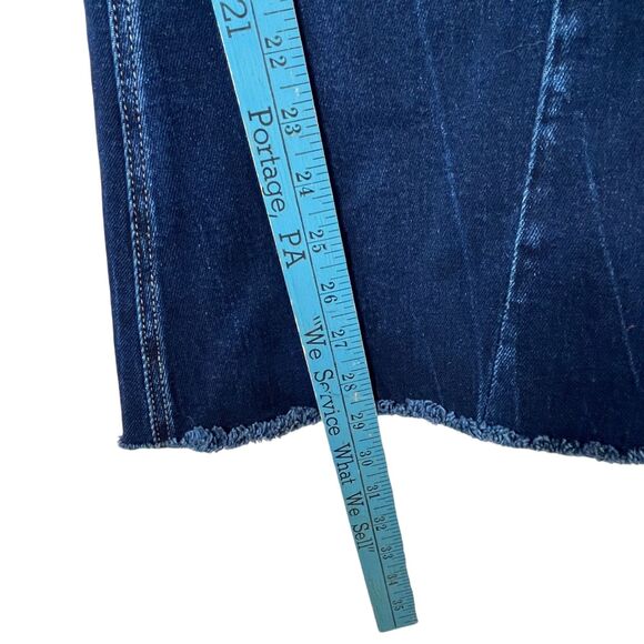 KanCan Mid Rise Super Flare Dark Wash Denim Jeans Sz 25 Blue Y2K - Picture 14 of 15
